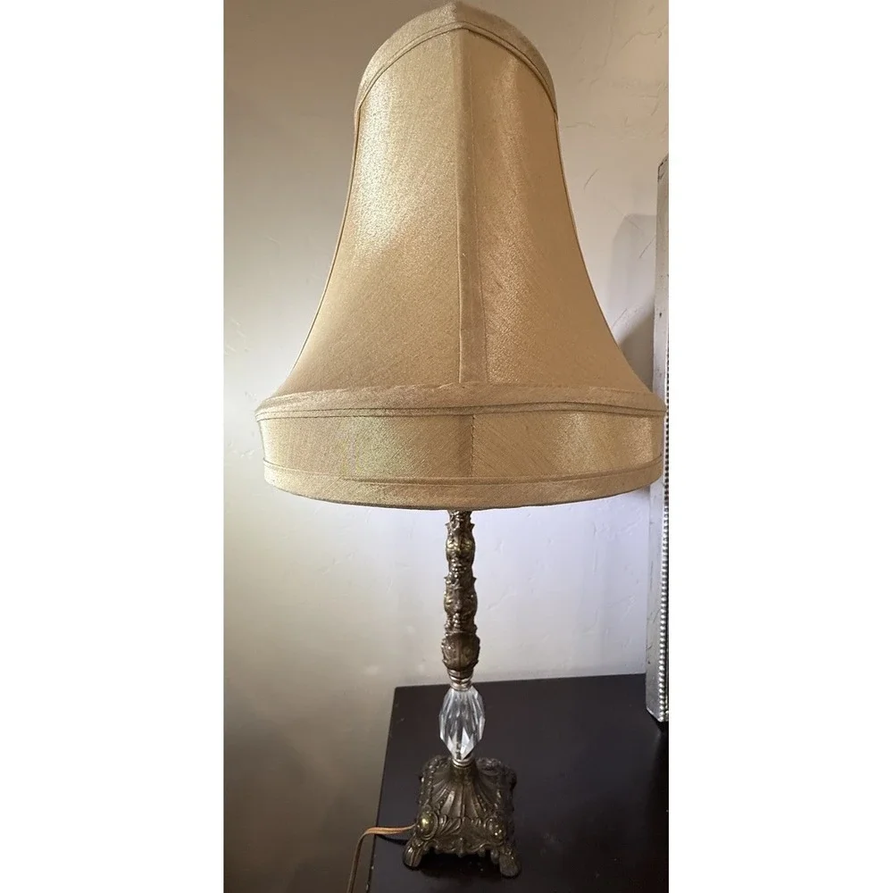 vintage mid-century Hollywood Regency-style table lamp Art Deco Decorative 18